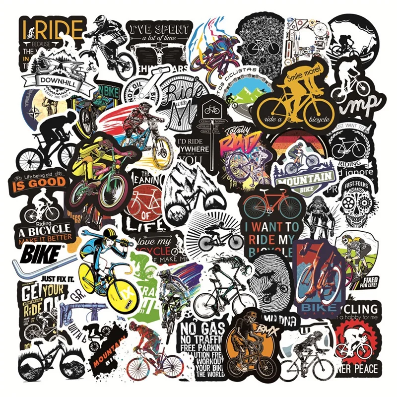 50 Uds. Pegatinas impermeables - Mountain Biking Quotes reseña y precio