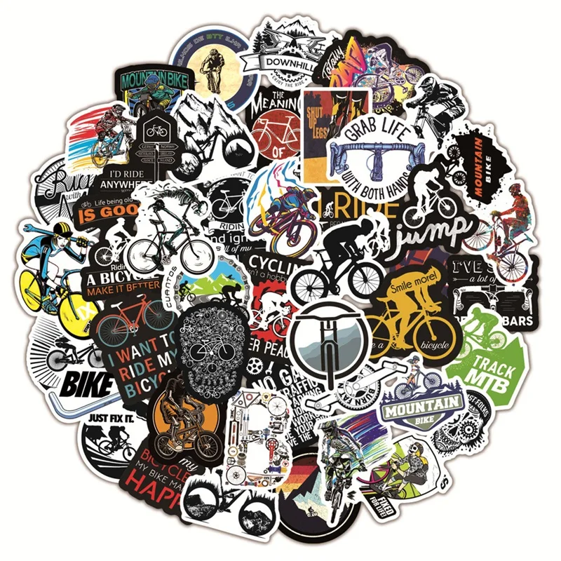 50 Uds. Pegatinas impermeables - Mountain Biking Quotes reseña y precio