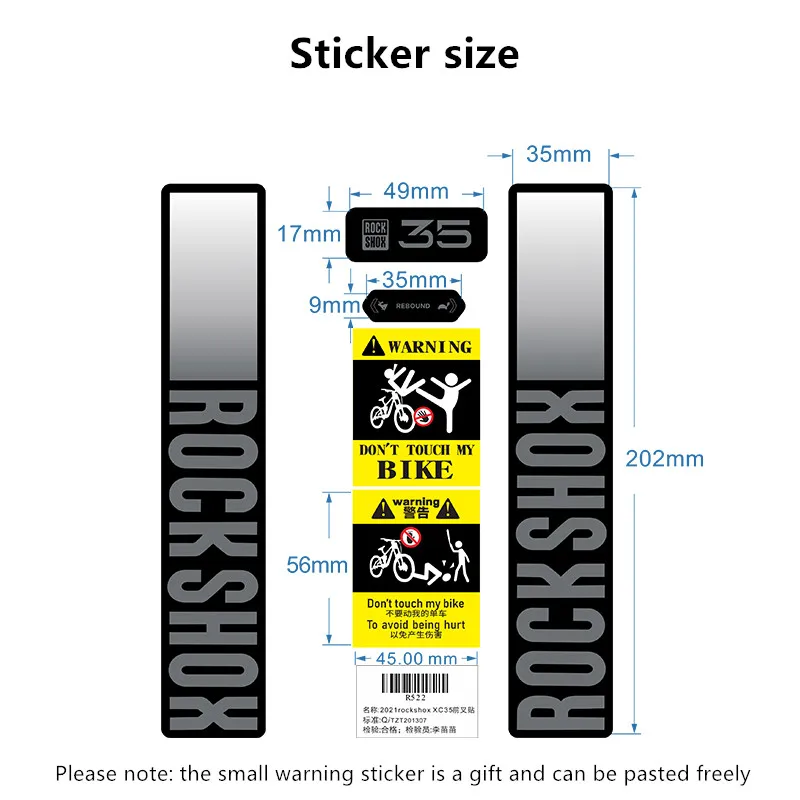 Rockshox-pegatina de horquilla - Mountain Biking Quotes reseña y precio